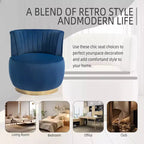 MAYEERTY Fauteuil Câlin en Velours Doux et Moelleux Pivotant à 360° pour Chambre et Salles d'Attente