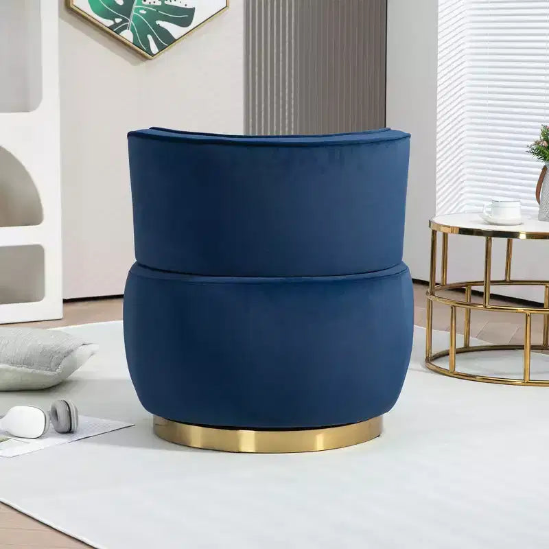 MAYEERTY Fauteuil Câlin en Velours Doux et Moelleux Pivotant à 360° pour Chambre et Salles d'Attente