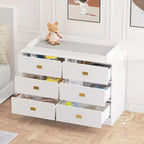 Commode à langer Acekool - Rangement sûr à 6 tiroirs pour bébé
