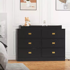 Commode à langer Acekool - Rangement sûr à 6 tiroirs pour bébé