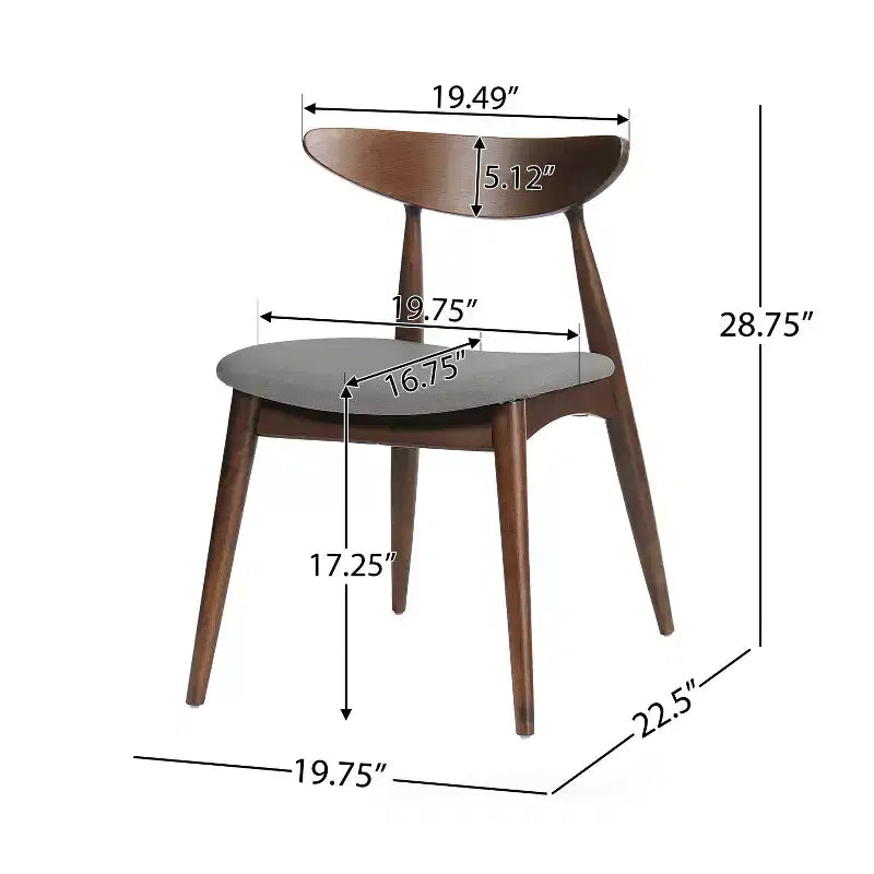 Ensemble de salle à manger 5 pièces en tissu rembourré Christopher Knight Home Brevard Mid-Century Modern