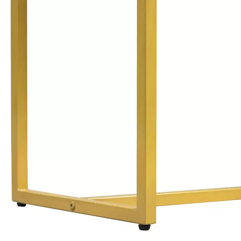 MAYEERTY Console étroite moderne avec rangement 2 tiroirs motif rayé pour salon couloir, bleu marine
