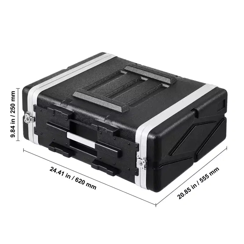 Rack 4U VEVOR, profondeur standard 19 pouces, armoire de serveur avec poignée en ABS et loquets papillon robustes, noir