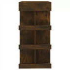 vidaXL Table de bar chêne fumé bois d'ingénierie 100 x 50 x 101,5 cm