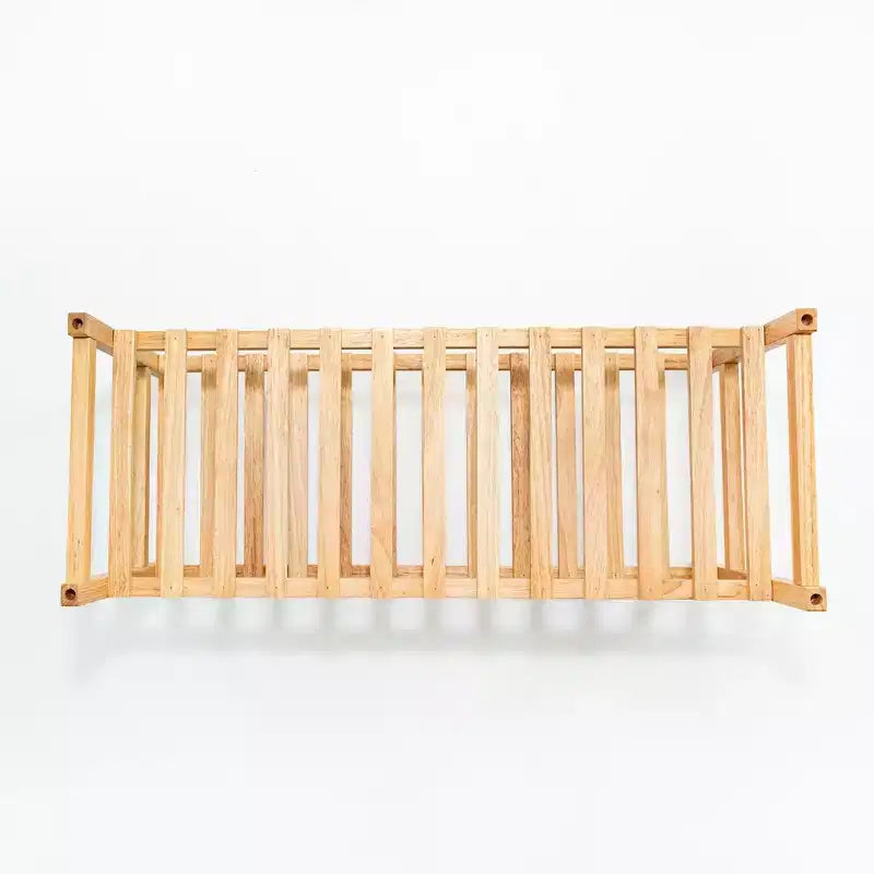 Étagère à Chaussures Empilable en Bois PJ Wood, Organisateur pour Rangement de Placard, Étagères d'Entrée, Meuble à Chaussures Étages, Capacité de 6 Paires, Naturel
