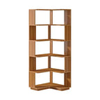 MAYEERTY Étagère d'Angle en L Peu Encombrante, Étagère de Rangement Multifonctionnelle pour Chambre à Coucher et Bureau