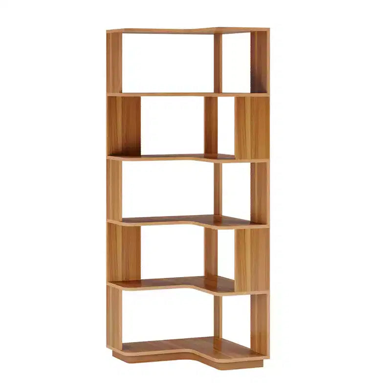 MAYEERTY Étagère d'Angle en L Peu Encombrante, Étagère de Rangement Multifonctionnelle pour Chambre à Coucher et Bureau