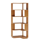 MAYEERTY Étagère d'Angle en L Peu Encombrante, Étagère de Rangement Multifonctionnelle pour Chambre à Coucher et Bureau