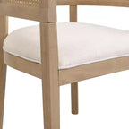 Ensemble de salle à manger 7 pièces Christopher Knight Home Kassadin style maison de campagne avec chaises en rotin rembourrées en bois d'hévéa