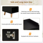 CLIHOME Meuble à chaussures moderne avec étagères réglables, Organiseur de maison minimaliste, Buffet de rangement