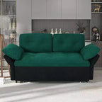 Canapé-Lit Convertible Multifonctionnel Moderne Tachi en Chenille 188cm GDFStudio