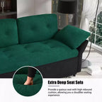 Canapé-Lit Convertible Multifonctionnel Moderne Tachi en Chenille 188cm GDFStudio