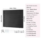 Vitrine à cartes de sport classées VEVOR 36, 77,5x61,7x5,3 cm, cadre de présentation pour cartes de baseball avec protection UV à 98 % et verre PC transparent, noir