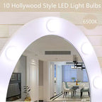 Coiffeuse Moderne, Coiffeuse Fille avec Miroir Lumineux et Tabouret Rembourré, Table de Maquillage avec 5 Tiroirs