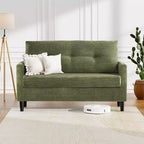 Dyonery Petit canapé 50 places pour salon, chambre, bureau, canapé confortable avec coussin à ressorts à assise profonde
