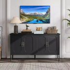 GustoWave 59 Modern Sideboard with Storage, 4 Doors and Adjustable Shelves, Coffee Bar Cabinet