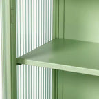 Meuble Haut de Salle de Bain avec Double Porte en Verre, Meuble Mural Moderne Polyvalent pour Cuisine - Rangement Ustensiles de Cuisine & Épices - Boîtes de Conserve, pour Salon