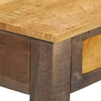 vidaXL Table Console Vintage avec Rangement Table d'Entrée en Bois Massif d'Acacia