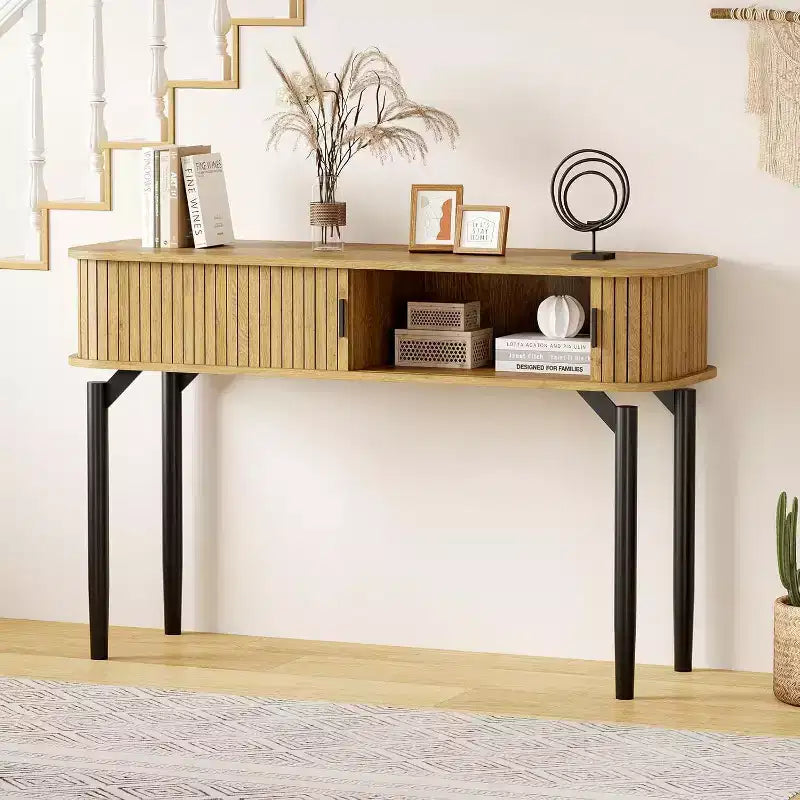 Console, avec espace de rangement, table de canapé, table d'entrée de salon, utilisée pour le couloir, la cuisine