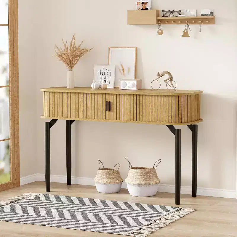 Console, avec espace de rangement, table de canapé, table d'entrée de salon, utilisée pour le couloir, la cuisine