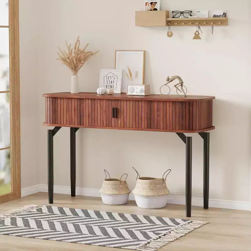 Console, avec espace de rangement, table de canapé, table d'entrée de salon, utilisée pour le couloir, la cuisine