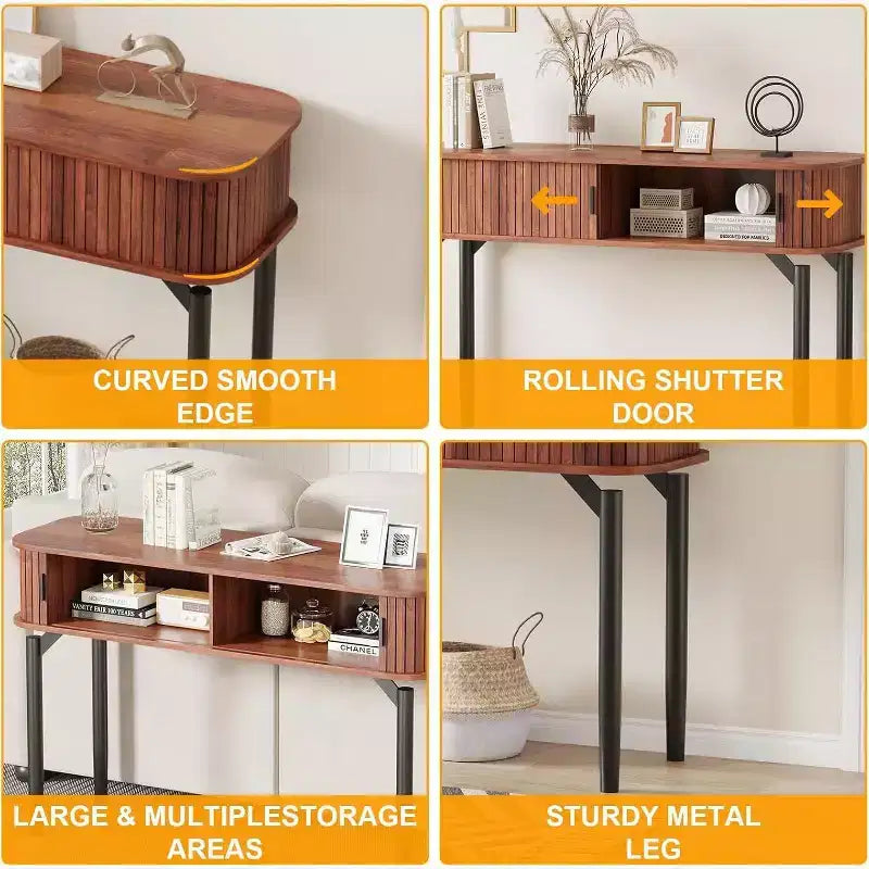 Console, avec espace de rangement, table de canapé, table d'entrée de salon, utilisée pour le couloir, la cuisine