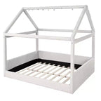 Lit de repos tapissé Merax de taille standard avec bandes lumineuses à LED