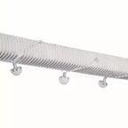 Lit de repos tapissé Merax de taille standard avec bandes lumineuses à LED