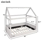 Lit de repos tapissé Merax de taille standard avec bandes lumineuses à LED