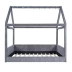 Lit de repos tapissé Merax de taille standard avec bandes lumineuses à LED