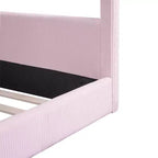 Lit de repos tapissé Merax de taille standard avec bandes lumineuses à LED