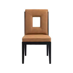 Meridian Furniture, Chaise de salle à manger Gwendolyn en cuir végétalien, lot de 2