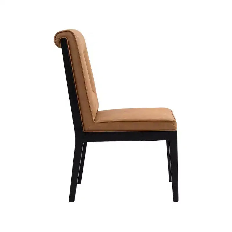 Meridian Furniture, Chaise de salle à manger Gwendolyn en cuir végétalien, lot de 2