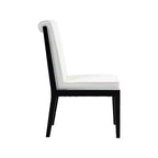 Meridian Furniture, Chaise de salle à manger Gwendolyn en cuir végétalien, lot de 2