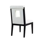 Meridian Furniture, Chaise de salle à manger Gwendolyn en cuir végétalien, lot de 2