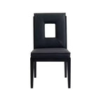 Meridian Furniture, Chaise de salle à manger Gwendolyn en cuir végétalien, lot de 2