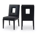 Meridian Furniture,Gwendolyn Vegan Leather Dining Side Chair, Set of 2