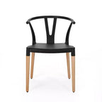 Okak Lot de 2 chaises de salle à manger modernes, chaises de salle à manger en tissu, chaises d'appoint de cuisine rembourrées avec dossier incurvé et cadre en métal