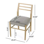 Okak Lot de 2 chaises de salle à manger modernes, chaises de salle à manger en tissu, chaises d'appoint de cuisine rembourrées avec dossier incurvé et cadre en métal