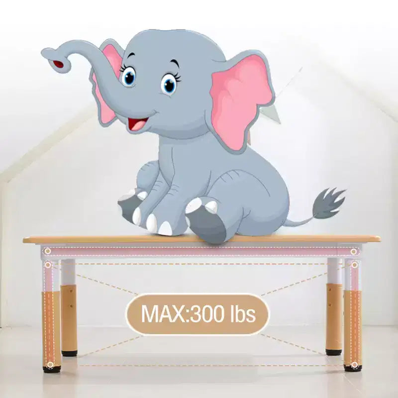 Table et chaises pour enfants 7 pièces, ensemble table et chaises pour tout-petits réglable en hauteur pour les 2-10 ans avec plateau de table à graffiti, pieds antidérapants pour salle de classe/garderie