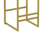 MAYEERTY Lot de 2 Tabourets de Bar Hauteur Comptoir avec Dossier Repose-pieds Velours Rembourré pour Îlot de Cuisine Or Gris