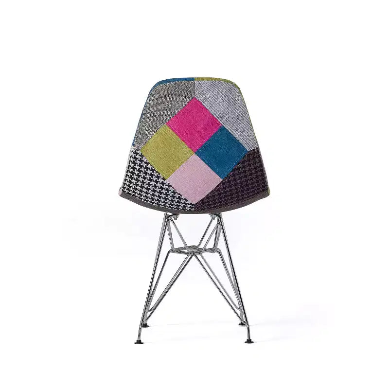 Christopher Knight Home Filmore - Lot de 2 fauteuils d'appoint en tissu patchwork style bohème avec pieds chromés