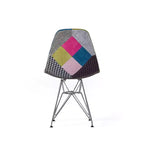 Christopher Knight Home Filmore - Lot de 2 fauteuils d'appoint en tissu patchwork style bohème avec pieds chromés