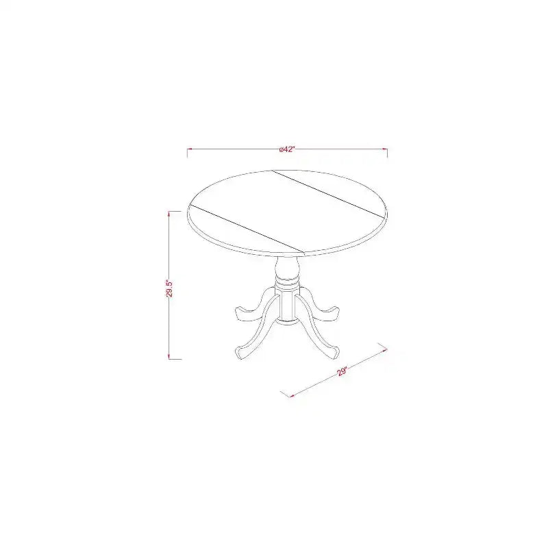 Ensemble de salle à manger HomeStock rond à rallonges avec 4 chaises Parson noir