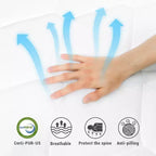 Matelas Hybride Swedrea, Mousse à Mémoire de Forme Respirante Refroidissante (Fermeté Moyenne), en Boîte, Blanc