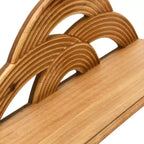 Étagère murale en bois et MDF avec arches, collection Storied Home, naturelle