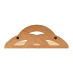 Étagère murale en bois et MDF avec arches, collection Storied Home, naturelle