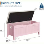 39.4 Banc de rangement en rotin pour entrée avec coussin d'assise, coffre de rangement, banc à chaussures, coffre de rangement pour entrée, salon, chambre à coucher
