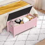 39.4 Banc de rangement en rotin pour entrée avec coussin d'assise, coffre de rangement, banc à chaussures, coffre de rangement pour entrée, salon, chambre à coucher