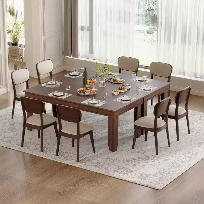 Table à manger de ferme de 180 cm pour 6 à 8 personnes, plateau épaissi, table de salle à manger rectangulaire avec pieds solides pour salon, restaurant